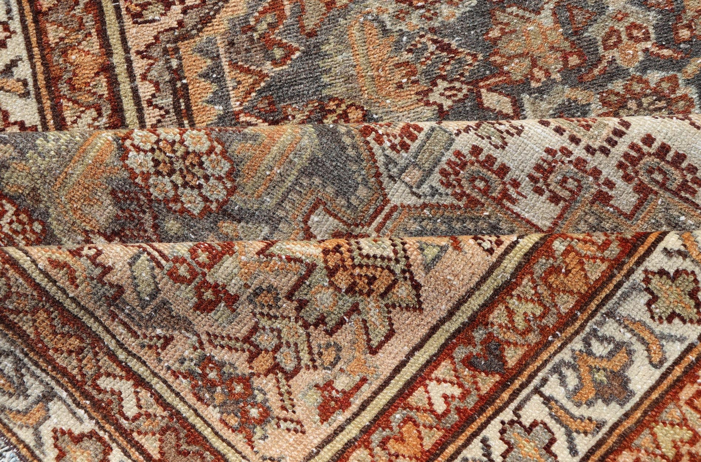 Antique Persian Malayer Runner with All - Over Sub - Geometric Medallion Design Antique Malayer Runner, rug EMB - 9607 - P13511, country of origin / type: Persian / Malayer, circa Early - 20th Century. Measures: 3'1 x 13'0. - Keivan Woven ArtsEMB - 9607 - P13511 - 15655Rug