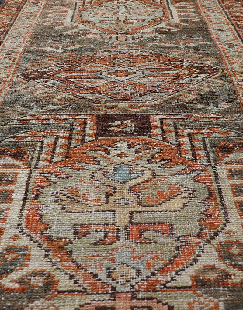 Small Antique Persian Karadjeh Rug with All - Over Sub - Geometric Medallion Design Antique Karadjeh Rug Rug with All - Over Sub - Geometric Medallion Design, Keivan Woven Arts / rug EMB - 9611 - P13854, country of origin / type: Persian / Karadjeh, circa E... - Keivan Woven ArtsEMB - 9611 - P13854 - 16504Rug