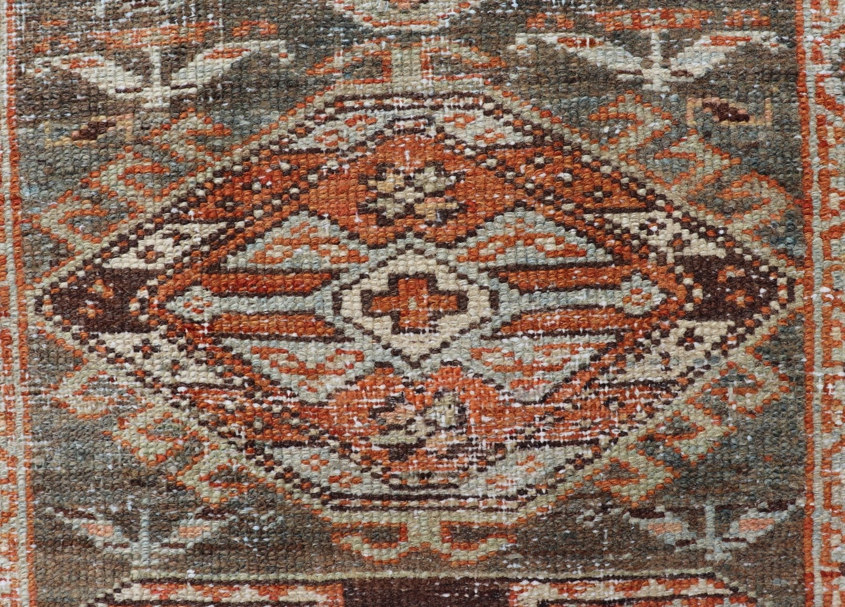 Small Antique Persian Karadjeh Rug with All - Over Sub - Geometric Medallion Design Antique Karadjeh Rug Rug with All - Over Sub - Geometric Medallion Design, Keivan Woven Arts / rug EMB - 9611 - P13854, country of origin / type: Persian / Karadjeh, circa E... - Keivan Woven ArtsEMB - 9611 - P13854 - 16504Rug