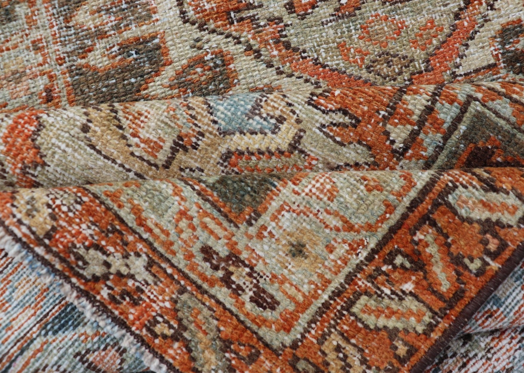 Small Antique Persian Karadjeh Rug with All - Over Sub - Geometric Medallion Design Antique Karadjeh Rug Rug with All - Over Sub - Geometric Medallion Design, Keivan Woven Arts / rug EMB - 9611 - P13854, country of origin / type: Persian / Karadjeh, circa E... - Keivan Woven ArtsEMB - 9611 - P13854 - 16504Rug