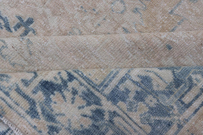 Antique Persian Heriz Rug with Sub - Geometric Design in Cream and Blue Antique Heriz Rug in blue and creams with all over design. Keivan Woven Arts / rug EMB - 9622 - P13579, country of origin / type: Persian / Heriz, circa Early - 20th Century. ... - Keivan Woven ArtsEMB - 9622 - P13579 - 15977Rug