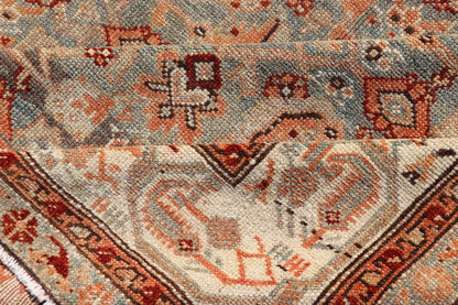 Antique Kurdish Gallery Rug With All - Over Geometric Design Measures: 5'8 x 14'0 This antique Persian Kurdish gallery rug is filled with eccentric colors and details. The multi - tiered border features nature motifs rendered in the same col... - Keivan Woven ArtsEMB - 9626 - P13879 - 15995Rug