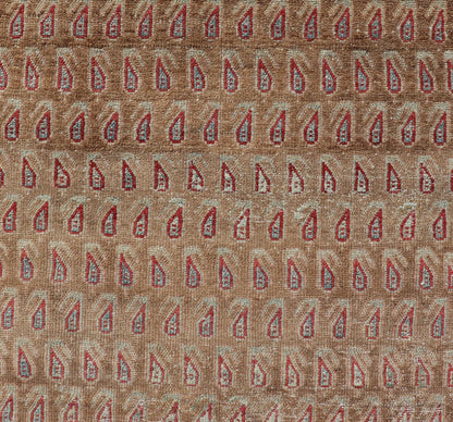 Antique Malayer Runner with All - Over Paisley Design in Red, Brown, and Blue Measures 3'4 x 7'4 This antique Persian Malayer features the world - renowned paisley design atop a field of camel brown. The paisleys are small and cover the ... - Keivan Woven ArtsEMB - 9642 - P13851 - 16061Rug