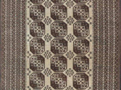 Vintage Turkomen Ersari Rug in Wool with All - Over Repeating Gul Design Hand - Knotted Ersari Rug with All - Over Sub - Geometric Repeating Gul Design, Keivan Woven Arts; rug EMB - 9652 - P13542, country of origin / type: Turkestan / Ersari, circa 1940s. ... - Keivan Woven ArtsEMB - 9652 - P13542 - 16121Rug