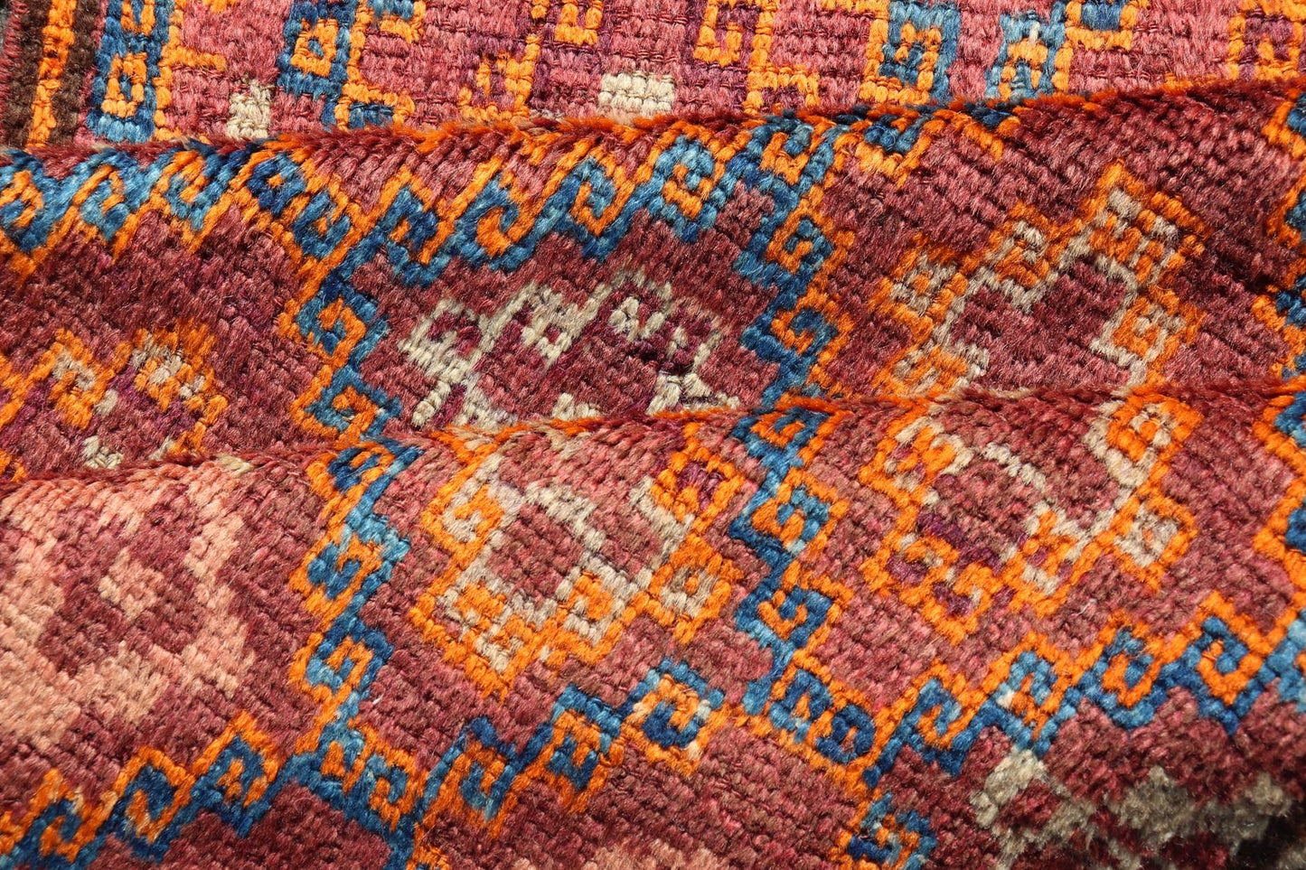 Antique Hand - Knotted Baluch Runner with All - Over Sub - Geometric Diamond Design This Antique Baluch Runner has been hand - knotted and features an impressive all - over sub - geometric diamond design replete in multicolor. The rug is enclosed within a ... - Keivan Woven ArtsEMB - 9666B - P13556 - 17098Rug