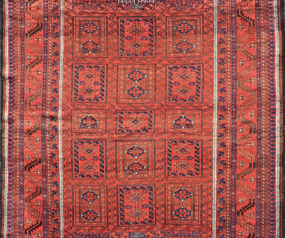 Antique Baluch Tribal Rug with All - Over Geometric Medallion Design in Red. Keivan Woven Arts, rug EMB - 9672 - P13589; country of origin / type: iran / Baluch, circa 1920s. This Antique Baluch Rug has been hand - knotted and features an impressive all... - Keivan Woven ArtsEMB - 9672 - P13589 - 16253Rug