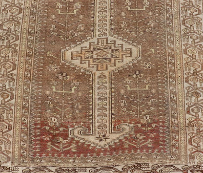 Measures: 3'9 x 14'3 Long Persian Heriz Runner with Central Medallions in Brown, Maroon, Tan & Red. Keivan Woven Arts / rug EMB - 9675 - 13537, country of origin / type: Iran / Heriz, circa 1920. This magnificent long Persian Heriz runner bears ... - Keivan Woven ArtsEMB - 9675 - 13537 - 16223Rug