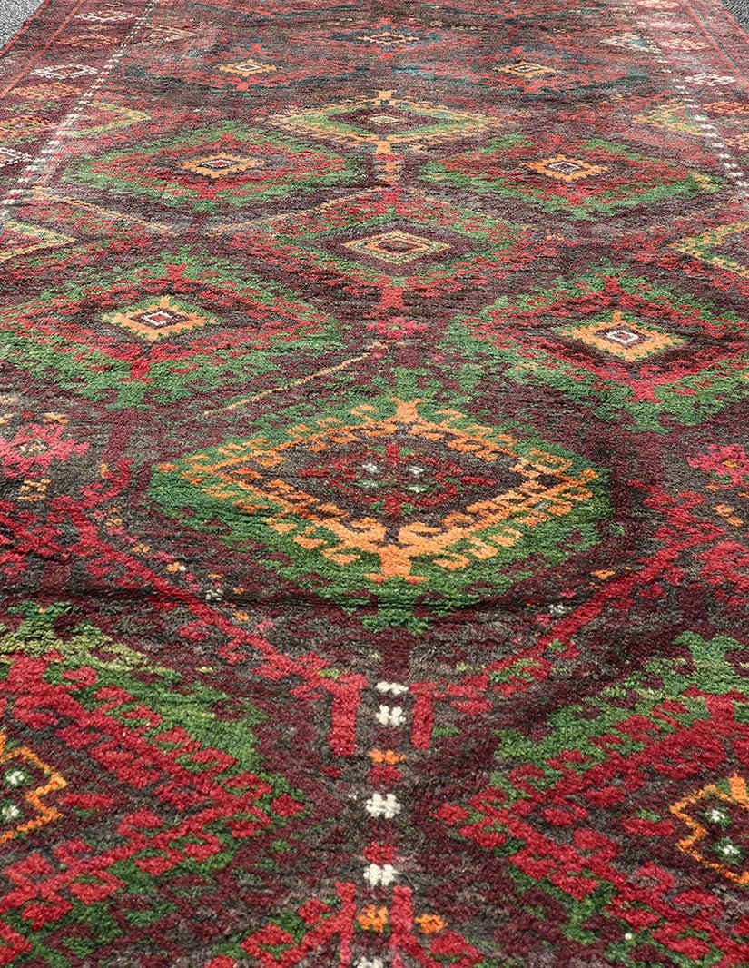 Antique Baluch Tribal Rug with All - Over Geometric in Colorful Design and Motifs Antique Baluch Tribal Rug with All - Over Geometric in Colorful Design and Motifs. Keivan Woven Arts, rug EMB - 9680 - P13558; country of origin / type: Iran / Baluch, ci... - Keivan Woven ArtsEMB - 9680 - P13558 - 16247Rug