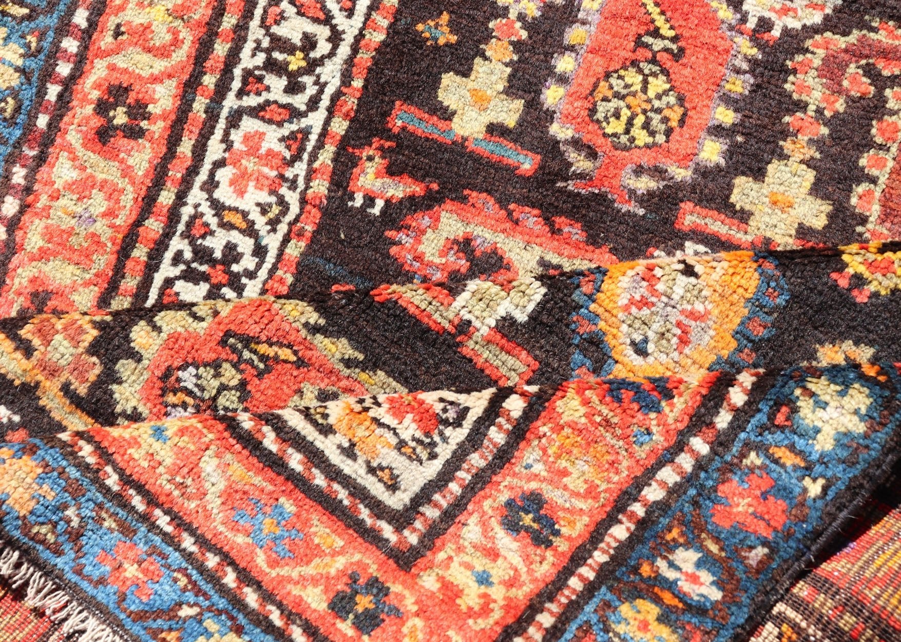Antique Persian Hamedan Runner with Sub - Geometric Design of Paisley's Antique Persian Hamadan Runner with Sub - Geometric Design of paisleys. Keivan Woven Arts / rug EMB - 9690 - P13885, country of origin / type: Iran / Hamedan, circa 1920 ... - Keivan Woven ArtsEMB - 9690 - P13885 - 16307Rug