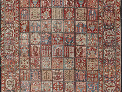 Large hand knotted Persian Bakhtiari rug with all - over garden design,Keivan Woven Arts / rug EMB - 9704 - P13455, country of origin / type: Iran / Bakhtiari, circa 1930 Measures: 10'9 x 11'10. This antique Bakhtiari features a decorated all - over moti... - Keivan Woven ArtsEMB - 9704 - P13455 - 16436Rug