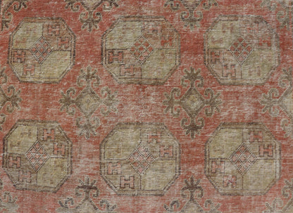 Antique Khotan Rug in Elephant Feet Design by Keivan Woven Arts Measures: 5'4 x 10'8 Antique Khotan Rug by Keivan Woven Arts with Repeating Medallion in elephant design. rug EMB - 9709, country of origin / type: Turkistan / tribal, circa... - Keivan Woven ArtsEMB - 9709 - 13821 - 16460Rug
