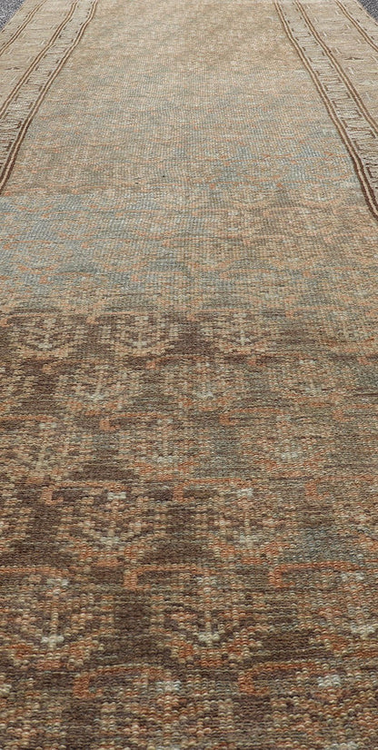 Paisley Field Antique Persian Malayer Runner by Keivan Woven Arts Antique Persian Malayer runner /rug EMB - 9712 - P13883, Keivan Woven Arts / country of origin / type: Iran / Malayer, circa 1920. Measures:3'5 x 14'5 - Keivan Woven ArtsEMB - 9712 - P13883 - 16472Rug