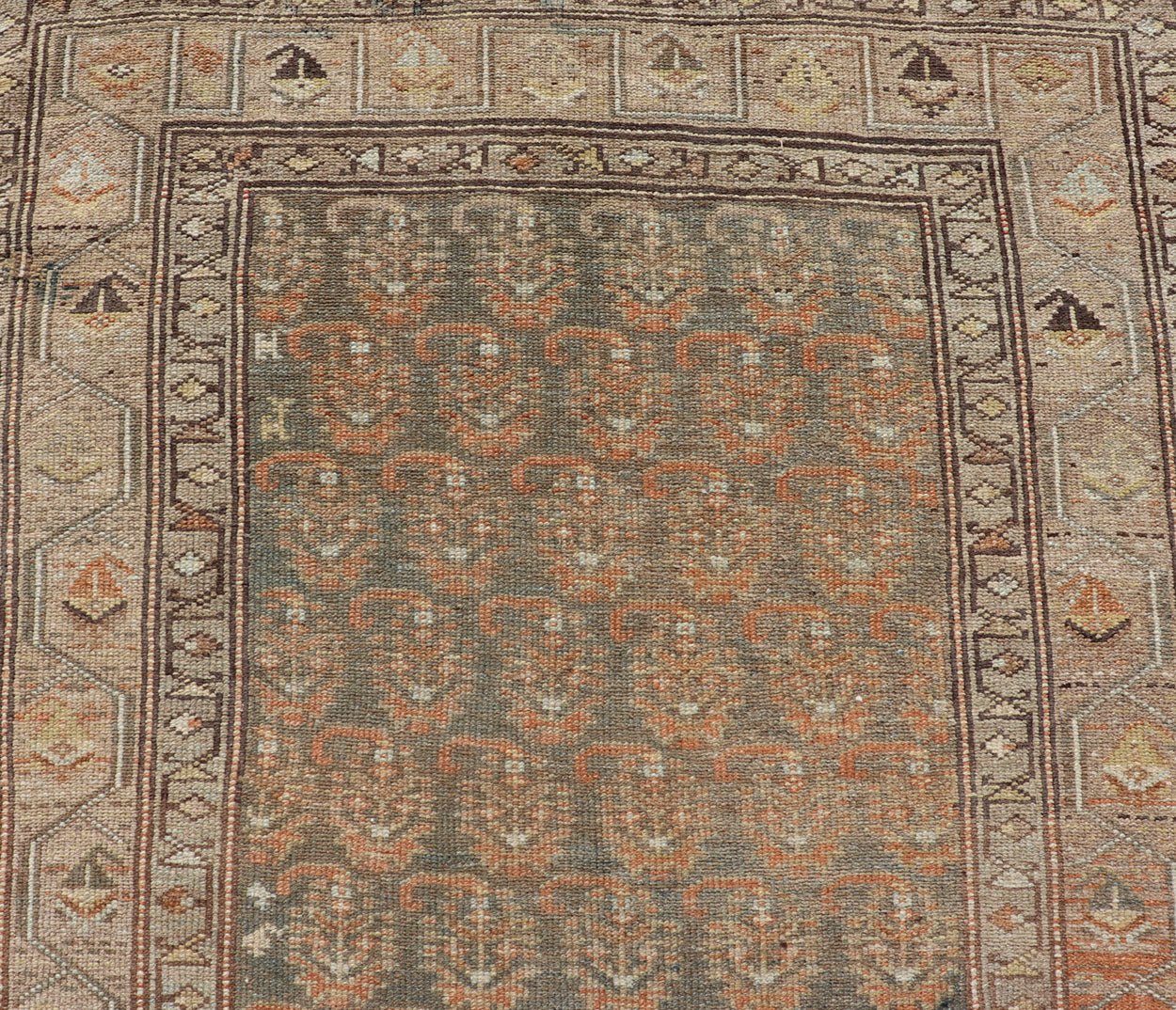 Paisley Field Antique Persian Malayer Runner by Keivan Woven Arts Antique Persian Malayer runner /rug EMB - 9712 - P13883, Keivan Woven Arts / country of origin / type: Iran / Malayer, circa 1920. Measures:3'5 x 14'5 - Keivan Woven ArtsEMB - 9712 - P13883 - 16472Rug