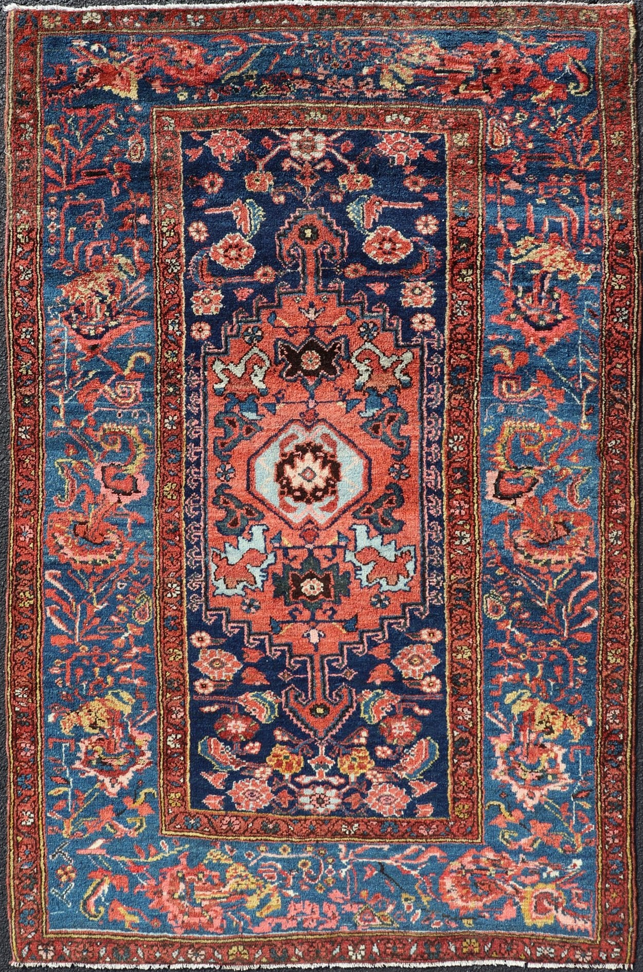 Tribal Kurdish Bidjar Rug with All - Over Sub - Geometric Medallion Design Kurdish Bidjar Rug with medallion design in jewel tones. Keivan Woven Arts / rug EMB - 9714 - P13899, country of origin / type: Persian / Kurdish, circa Early - 20th Century. ... - Keivan Woven ArtsEMB - 9714 - P13899 - 16484Rug