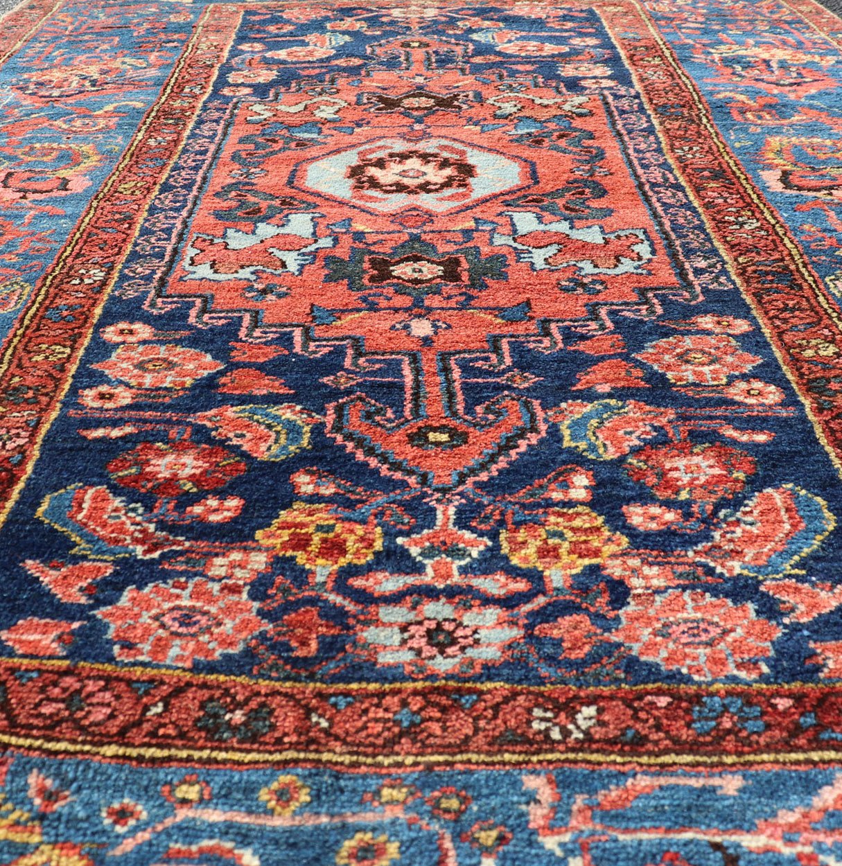 Tribal Kurdish Bidjar Rug with All - Over Sub - Geometric Medallion Design Kurdish Bidjar Rug with medallion design in jewel tones. Keivan Woven Arts / rug EMB - 9714 - P13899, country of origin / type: Persian / Kurdish, circa Early - 20th Century. ... - Keivan Woven ArtsEMB - 9714 - P13899 - 16484Rug