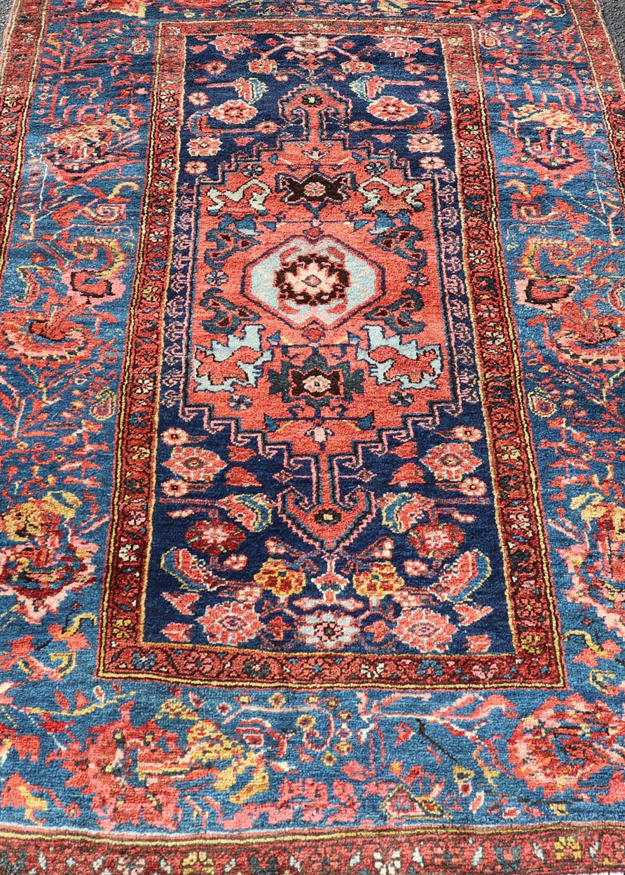 Tribal Kurdish Bidjar Rug with All - Over Sub - Geometric Medallion Design Kurdish Bidjar Rug with medallion design in jewel tones. Keivan Woven Arts / rug EMB - 9714 - P13899, country of origin / type: Persian / Kurdish, circa Early - 20th Century. ... - Keivan Woven ArtsEMB - 9714 - P13899 - 16484Rug