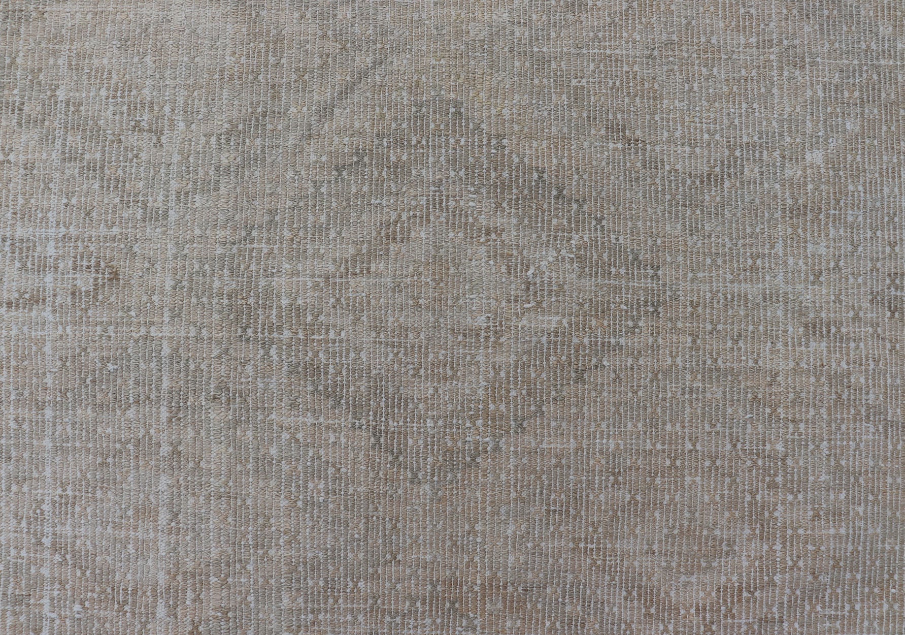Vintage Turkish Embroidered Flat - Weave Rug With Faint Diamond Design Geometric design vintage Kilim rug from Turkey in neutral, muted tones, Keivan Woven Arts rug/EN - 1031, country of origin / type: Turkey / Kilim, circa 1940. Featuring a ... - Keivan Woven ArtsEN - 1031 - 14400Rug