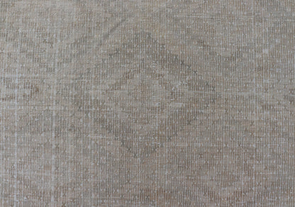 Vintage Turkish Embroidered Flat - Weave Rug With Faint Diamond Design Geometric design vintage Kilim rug from Turkey in neutral, muted tones, Keivan Woven Arts rug/EN - 1031, country of origin / type: Turkey / Kilim, circa 1940. Featuring a ... - Keivan Woven ArtsEN - 1031 - 14400Rug