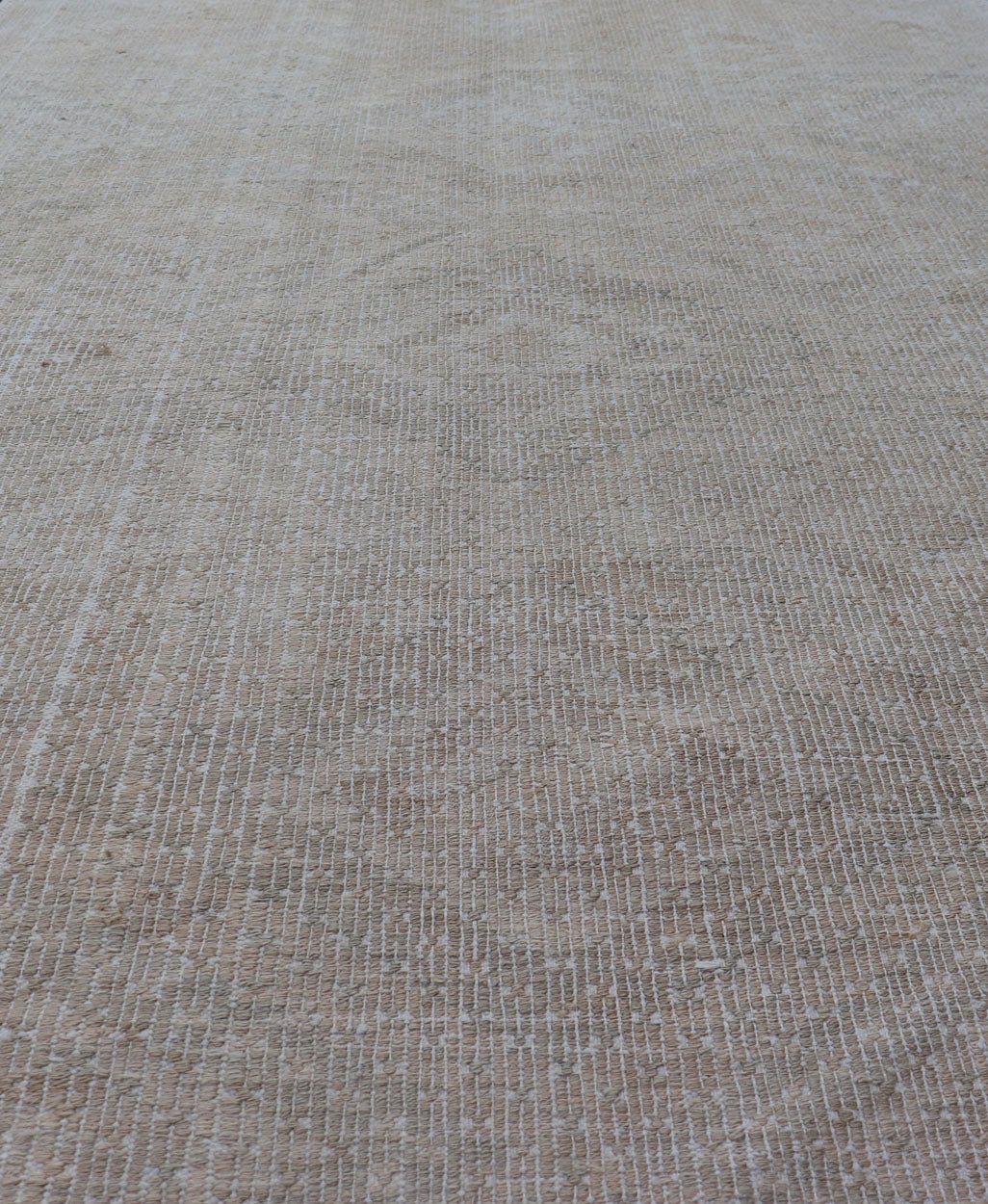 Vintage Turkish Embroidered Flat - Weave Rug With Faint Diamond Design Geometric design vintage Kilim rug from Turkey in neutral, muted tones, Keivan Woven Arts rug/EN - 1031, country of origin / type: Turkey / Kilim, circa 1940. Featuring a ... - Keivan Woven ArtsEN - 1031 - 14400Rug