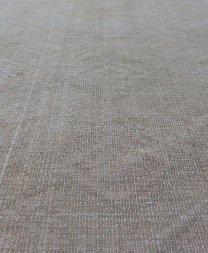 Vintage Turkish Embroidered Flat - Weave Rug With Faint Diamond Design Geometric design vintage Kilim rug from Turkey in neutral, muted tones, Keivan Woven Arts rug/EN - 1031, country of origin / type: Turkey / Kilim, circa 1940. Featuring a ... - Keivan Woven ArtsEN - 1031 - 14400Rug