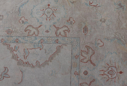 Large Turkish Oushak Rug with Pastel Colors and All - Over Floral Design Large Turkish Oushak Rug, Keivan Woven Arts / rug EN - 115175, country of origin / type: Turkey / Oushak, circa Late - 20th Century. Measures: 13'7 x 18'8. This vin... - Keivan Woven ArtsEN - 115175 - 2053Rug