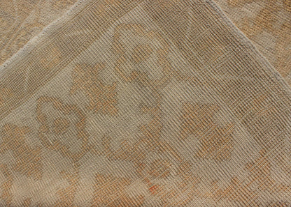 Muted Midcentury Turkish Oushak Runner with Latticework Design in Cream, yellow and taupe Measures: 3'3 x 8'7 Set on a cream - colored field with an all - over similarly - toned pattern, this beautiful midcentury Turkish Oushak rug (circa 1... - Keivan Woven ArtsEN - 115963 - 2077Rug