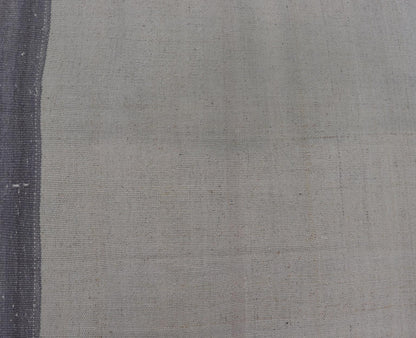 Vintage Turkish Kilim with Modern Design in Cream and Lavender Vintage Kilim Turkish flat weave, Keivan Woven Arts rug EN - 13431 , country of origin / type: Turkey / Kilim, circa Mid - 20th Century. Measures: 4'10 x 7'1 - Keivan Woven ArtsEN - 13431 - 19106Rug