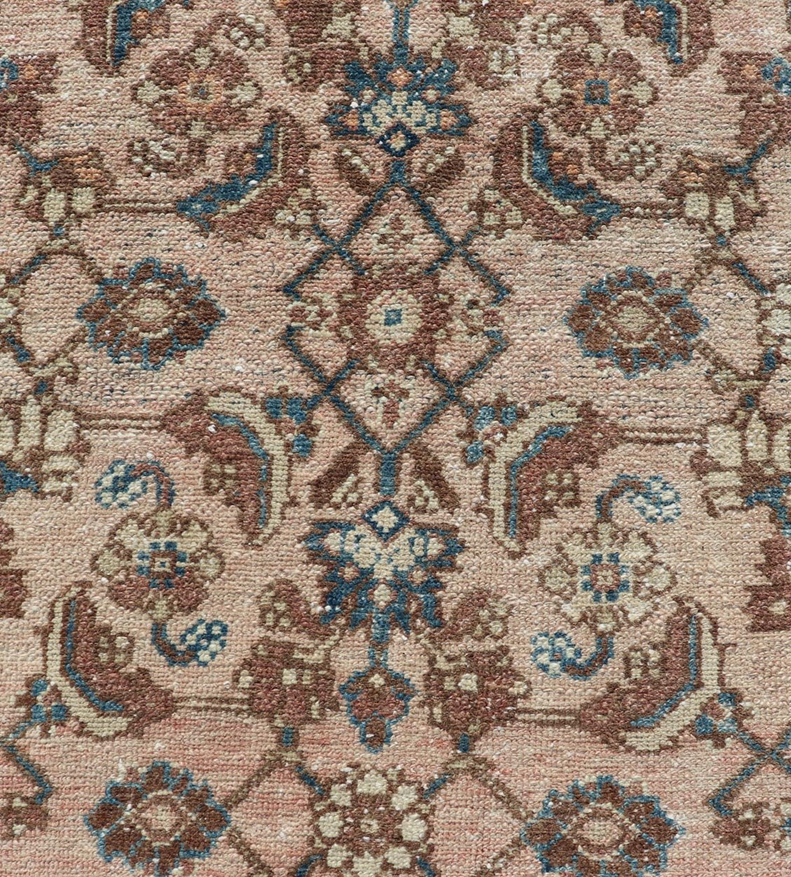 Measures: 3'0 x 5'8 Antique Persian Hamadan Rug in Wool with All - Over Sub - Geometric Design. Keivan Woven Arts; rug EN - 13665, country of origin / type: Iran / Hamadan, circa 1920. This antique Persian Hamadan rug has been hand - knotted in wool... - Keivan Woven ArtsEN - 13665 - 21739