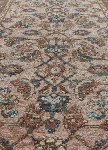 Measures: 3'0 x 5'8 Antique Persian Hamadan Rug in Wool with All - Over Sub - Geometric Design. Keivan Woven Arts; rug EN - 13665, country of origin / type: Iran / Hamadan, circa 1920. This antique Persian Hamadan rug has been hand - knotted in wool... - Keivan Woven ArtsEN - 13665 - 21739