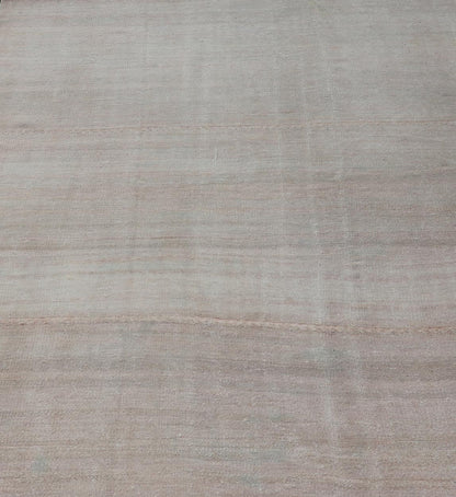 Vintage Turkish Kilim Rug with Subtle Beige and Blush Tones - Keivan Woven ArtsEN - 14054Rug