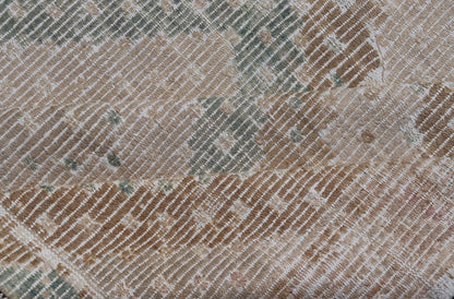 Vintage Hand - Woven Turkish Gallery Kilim Rug in Wool with Diamond Design This flat - weave tribal Turkish kilim has been hand - woven in wool. The rug features an all - over sub - geometric diamond design, and is rendered in blue and earthy tones; maki... - Keivan Woven ArtsEN - 141120 - 19838