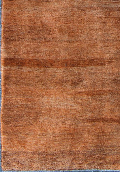 Vintage Gabbeh - Type Rug from Turkey with Tones of Brown and Rust This vintage Gabbeh - type rug from mid - 20th century Turkey features a subtle design of various shades. Tones of light brown, rust, orange and dark brown provide texture and variatio... - Keivan Woven ArtsEN - 141514 - 6696Rug