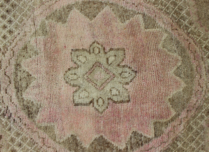 Large Turkish Rug with Modern Design in Light Olive Green, Taupe & Faint Pink. Large Turkish vintage Kars Rug. Large Turkish vintage Kars rug in modern design. Keivan Woven Arts rug / EN - 141713. Large Turkish vintage rug. Measures: 12' x 16' ... - Keivan Woven ArtsEN - 141713 - 7209Rug