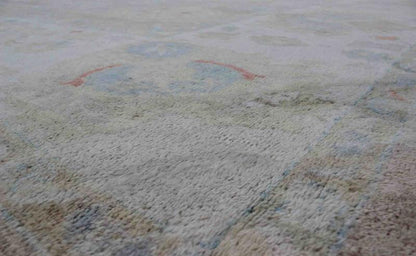 Large Turkish Oushak Rug with Neutral Color Palette and All - Over Flower Design kwarugs Very large Turkish Oushak rug with neutral color palette and all - over flower design, rug en - 141738, country of origin / type: Turkey / Oushak This hand... - Keivan Woven ArtsEN - 141738 - 6761Rug