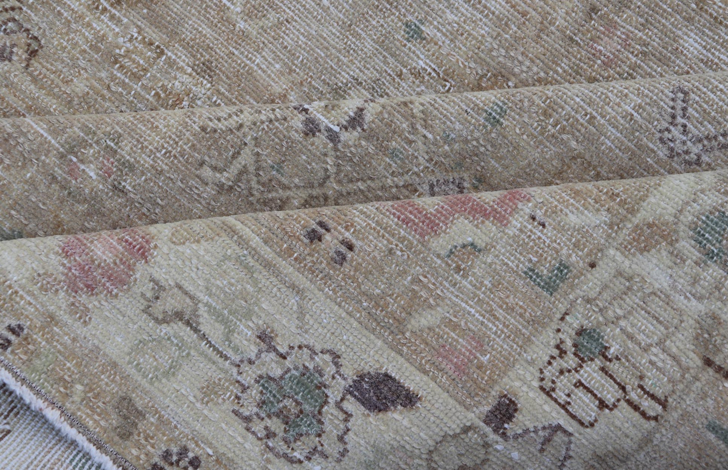 Measures: 5'4 x 10'1 Persian Hamedan Vintage Gallery Rug with Sub - Geometric Design Earth Tones. Keivan Woven Arts / rug EN - 14503, country of origin / type: Iran / Hamedan, circa 1940 This beautiful Hamedan gallery runner from Persia features... - Keivan Woven ArtsEN - 14503 - 18673Rug