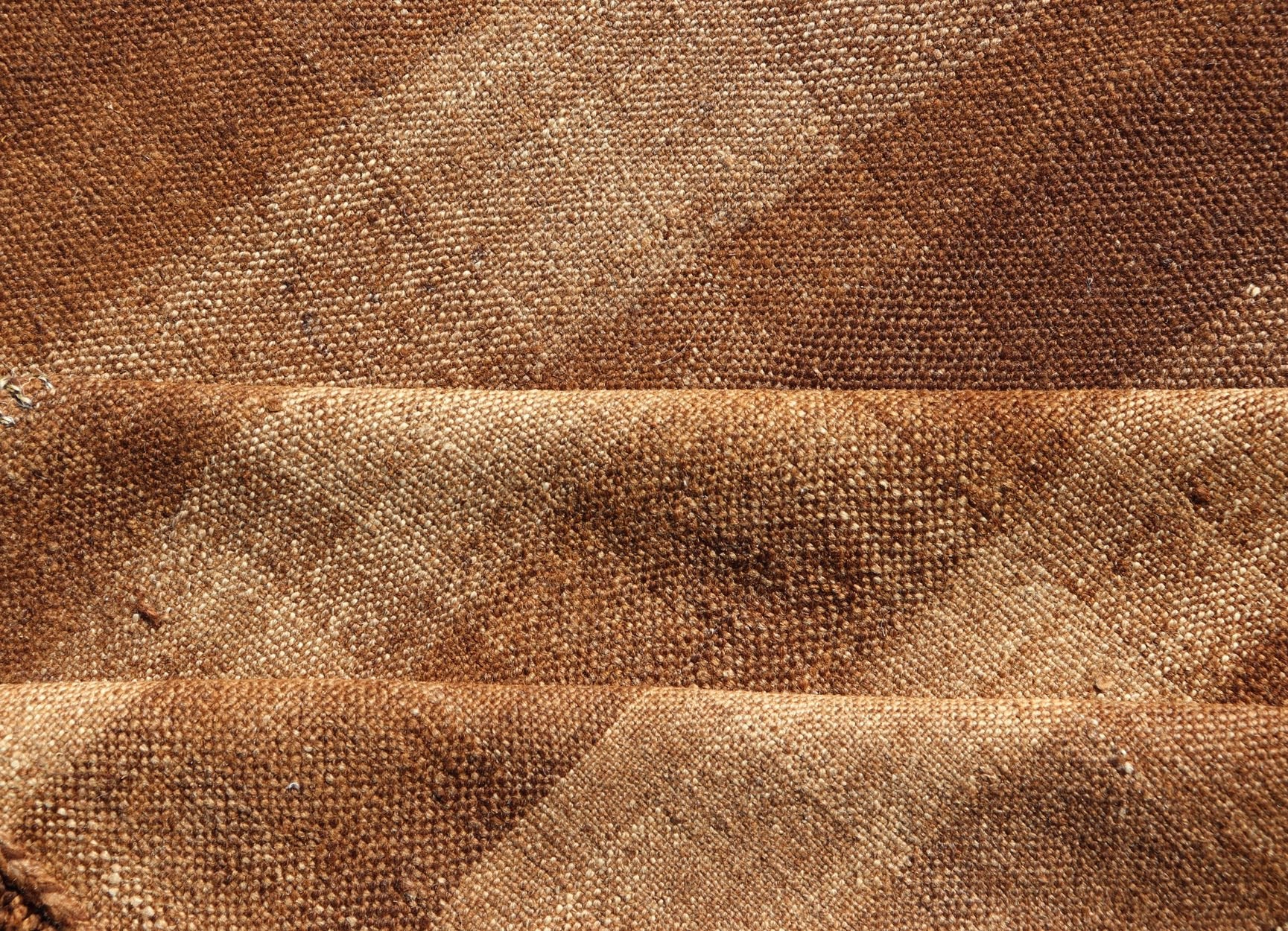Measures: 9'1 x 12'0 Turkish Vintage Plaid Design Flat - Weave Rug in Brown, Cognac, Ivory, And Tan. Turkish Vintage Plaid Design Flat - Weave Rug Keivan Woven Arts. Keivan Woven Arts / rug EN - 14944, country of origin / type: Turkey / Kilim, circa ... - Keivan Woven ArtsEN - 14944 - 22980Rug
