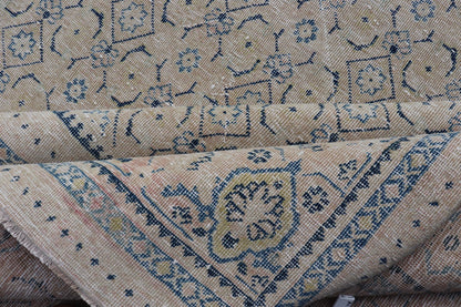 Measures: 10'2 x 13'6 Antique Persian Tabriz Rug with All - Over Small Tribal Design in Muted Tones. Keivan Woven Arts / rug EN - 15181, country of origin / type: Persian / Tabriz, circa Early - 20th century. This Tabriz rug features a relativ... - Keivan Woven ArtsEN - 15181 - 21883