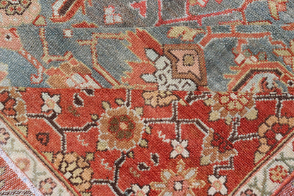 Antique Fine Persian Malayer Gallery Runner with All - Over Design in Blue, rust/red, and multi colors. Keivan Woven Arts / rug EN - 15195, country of origin / type: Persian / Malayer, circa 1900. Measures: 6'5 x 15' This beautiful antique P... - Keivan Woven ArtsEN - 15195 - 24760Rug