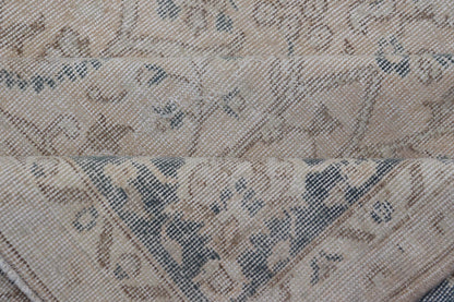 Blush, Tan, & Blue Vintage Turkish Distressed Rug with All - Over Floral Design. Blush, Cream, light brown, gray blue and Blue Vintage Turkish Distressed Rug with All - Over Floral Design in Tan, gray blue, light brown. Keivan Woven Arts, rug/EN - 154... - Keivan Woven ArtsEN - 15414 - 23827