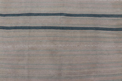 Vintage Turkish Tribal Kilim Rug with Serene Pastel Stripes and Handwoven Elegance - Keivan Woven ArtsEN - 15417Rug