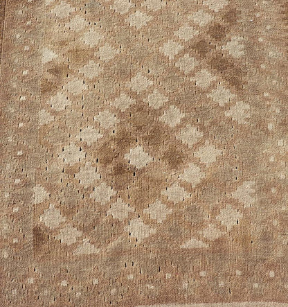 Vintage Turkish Tribal Kilim Runner with Warm Earth Tones and Geometric Patterns - Keivan Woven ArtsEN - 15425Rug