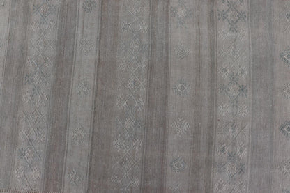 Vintage Turkish Square Kilim Rug in Soft Pastel Tones with Intricate Patterns - Keivan Woven ArtsEN - 15809Rug