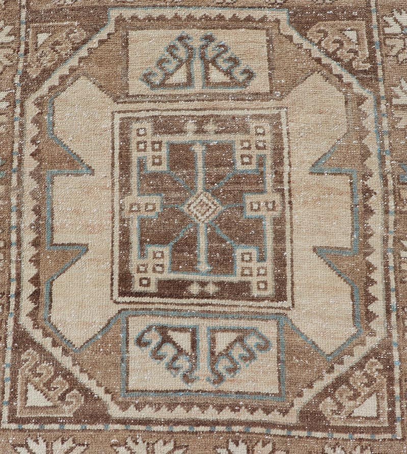Vintage Runner with large octagonal medallions by Keivan Woven Arts Measures: 2'11" x 10' This exquisite vintage Turkish runner features a trio of large, octagonal medallions placed along the length of the vintage runner. The medallions a... - Keivan Woven ArtsEN - 15870 - 26904Rug