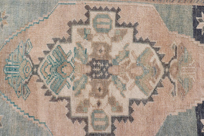 Vintage Turkish Oushak Rug with All - Over Sub - Geometric Medallion Design Keivan Woven Arts / rug EN - 15907, country of origin / type: Turkey / Oushak, circa 1950 Measures: 2'1 x 2'10 - Keivan Woven ArtsEN - 15907 - 24067Rug