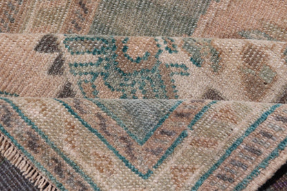 Vintage Turkish Oushak Rug with All - Over Sub - Geometric Medallion Design Keivan Woven Arts / rug EN - 15907, country of origin / type: Turkey / Oushak, circa 1950 Measures: 2'1 x 2'10 - Keivan Woven ArtsEN - 15907 - 24067Rug