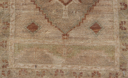 Vintage Turkish Oushak Rug with All - Over Sub - Geometric Medallion Design Keivan Woven Arts / rug EN - 15924, country of origin / type: Turkey / Oushak, circa 1950 Measures: 1'7 x 3'4 - Keivan Woven ArtsEN - 15924 - 24127Rug