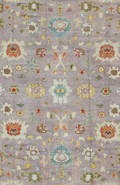 Turkish Oushak All - Over Flower Design. Colorful Turkish Oushak Rug with All - Over Flower Design in Lavender, Light Green Beautiful Turkish Oushak rug with colorful palette and all - over flower design, Keivan Woven Arts/rug en - 165630, country of or... - Keivan Woven ArtsEN - 165630 - 9040Rug