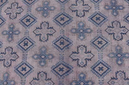 Antique Turkish Oushak Rug in Blue with Geometric Design Turkish Oushak Carpet with Geometric Designs, rug en - 165874, country of origin / type: Turkey / Oushak, circa 1910 This Oushak rug from Turkey features an all - over design of repeat... - Keivan Woven ArtsEN - 165874 - 11219Rug