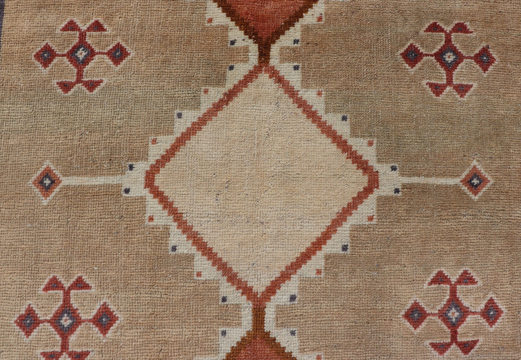 Vintage Hand Knotted Tulu - Gabbeh Rug with Tribal Design of Medallions Tribal Design Vintage Hand Knotted Tulu - Gabbeh Rug with Medallions rug EN - 178171, Keivan Woven Arts / country of origin / type: Turkey / Gabbeh - Tulu, circa 1950 ... - Keivan Woven ArtsEN - 178171 - 17472Rug