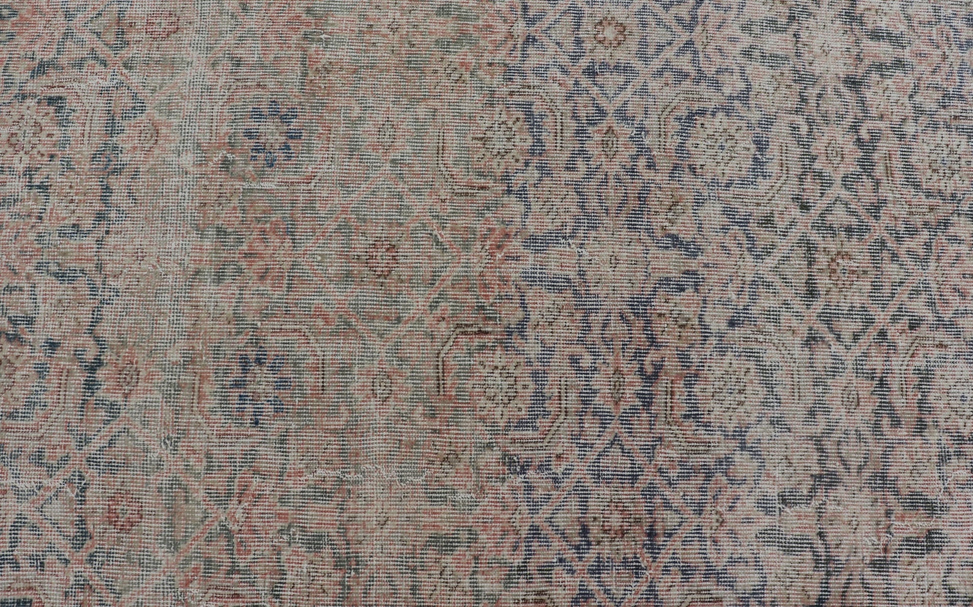 Antique Persian Malayer Rug in Variegated Gray - Blue, Cream and Soft Pink Antique Persian Malayer rug with all - over design. Keivan Woven Arts / rug EN - 178464, country of origin / type: Iran / Hamadan, circa 1920 early 20th century antique... - Keivan Woven ArtsEN - 178464 - 17484Rug